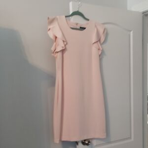 Tommy Hilfiger Pink Flutter Sleeve Sheath Dress